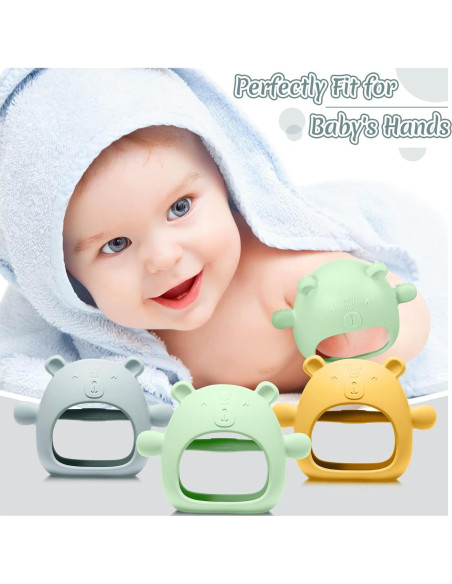 Chumia 3 Mordedores de Silicona para Bebés 0-6 Meses