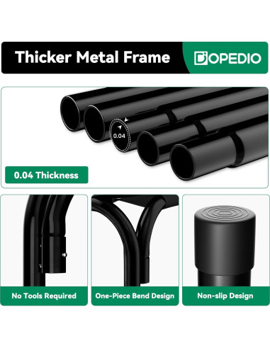 Cama Elevada para Perros DOPEDIO 110x81 cm Negra Antideslizante