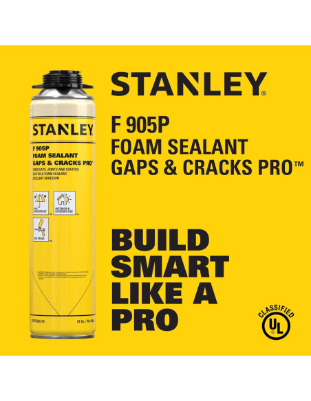 Sellador de Espuma Stanley F905P 2x24 Oz - Aislante Impermeable