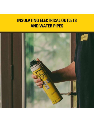 Sellador de Espuma Stanley F905P 2x24 Oz - Aislante Impermeable