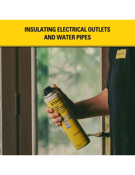 Sellador de Espuma Stanley F905P 2x24 Oz - Aislante Impermeable