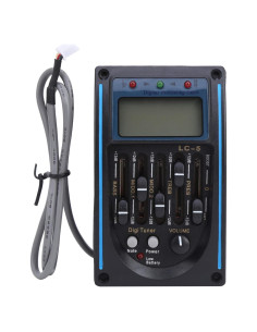 Ecualizador de Pastilla de Guitarra 5 Bandas con Pantalla LCD