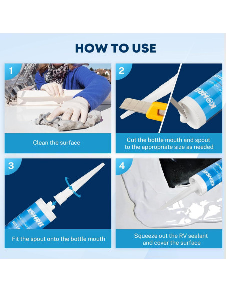 Sellador de Techo Autonivelante Kohree 4 Unidades 1.98 kg