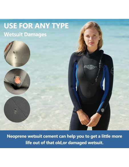 Kit de Reparación de Trajes de Neopreno DINGSEN 60g Adhesivo