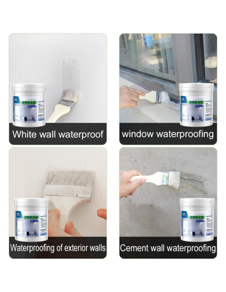 Adhesivo Transparente Impermeable Biaoyun 500g para Baño