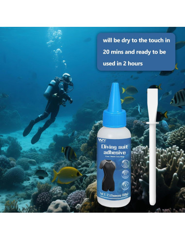 Kit de Reparación de Trajes de Neopreno DINGSEN 60g Adhesivo