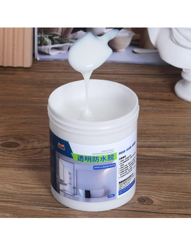 Adhesivo Transparente Impermeable Biaoyun 500g para Baño