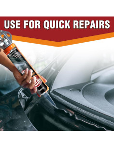 Sellador de Parabrisas Negro Paistely 310ml Poliuretano Rápido 2