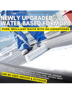 Sellador Impermeable de Caucho Líquido Tapel 1kg - Blanco UV 2