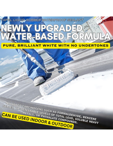 Sellador Impermeable de Caucho Líquido Tapel 1kg - Blanco UV