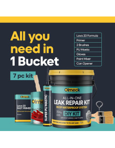 Kit de Sellador Impermeable Olmeck - Caucho Líquido 10 kg 2
