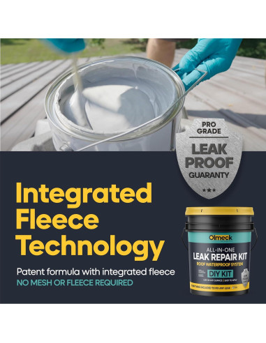 Kit de Sellador Impermeable Olmeck - Caucho Líquido 10 kg