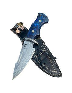 Cuchillo de Caza FAIQENTERPRICE Buck Hunter Damasco 25.4 cm
