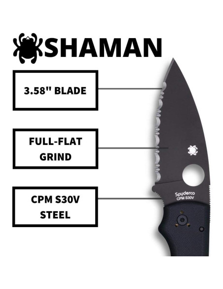 Cuchillo Plegable Spyderco Shaman 9.14 cm Acero CPM S30V