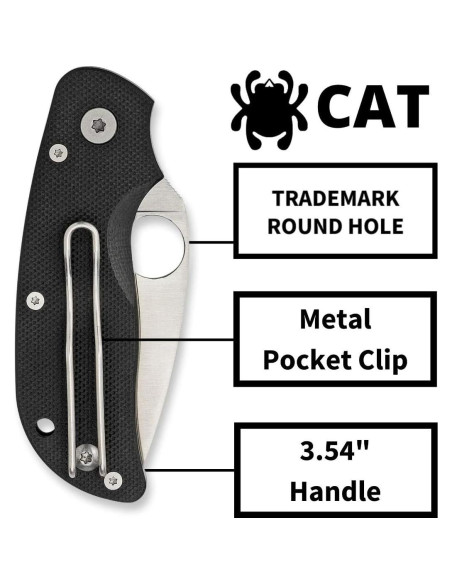 Cuchillo Plegable Spyderco Cat C129GP 6.35 cm Acero Inoxidable