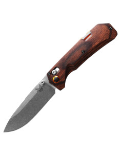Cuchillo EDC Benchmade Grizzly Creek 15062 Mango Madera