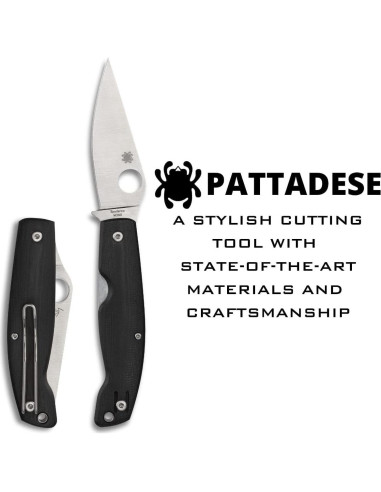 Cuchillo Plegable Spyderco Pattadese 8.03 cm Acero M390
