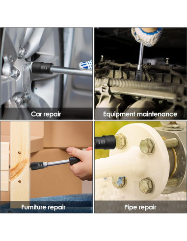 Juego de Extractores de Tuercas XEWEA 9 Piezas 1/2" Drive