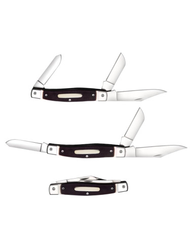 Cuchillo Plegable Cold Steel Stockman 3 Cuchillas Hueso