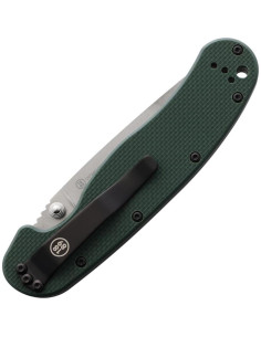 Cuchillo Plegable Ontario Rat I, Acero S35VN, Mango G-10 Verde 2