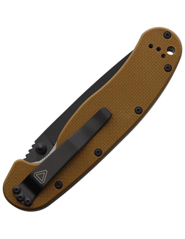 Cuchillo Plegable Ontario Rat IA, Acero Inoxidable AUS-8, Mango G-10