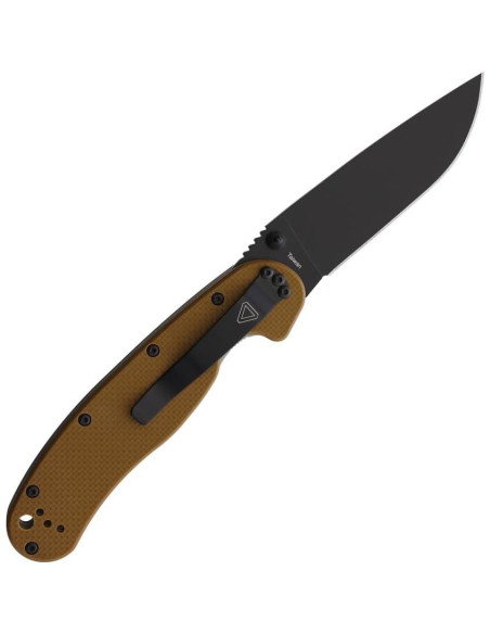 Cuchillo Plegable Ontario Rat IA, Acero Inoxidable AUS-8, Mango G-10
