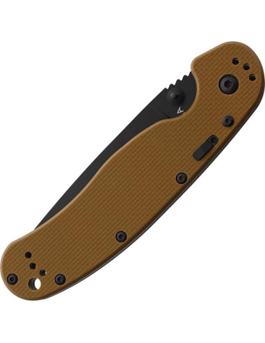 Cuchillo Plegable Ontario Rat IA, Acero Inoxidable AUS-8, Mango G-10