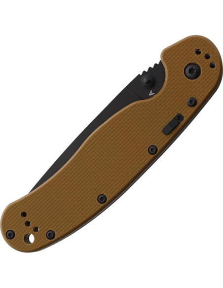 Cuchillo Plegable Ontario Rat IA, Acero Inoxidable AUS-8, Mango G-10