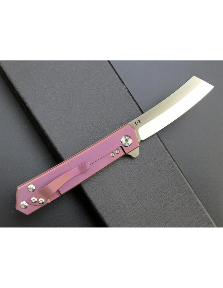 Cuchillo Plegable Eafengrow EF97 Acero D2 Mango Titanio 20.3 cm