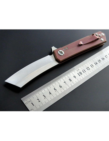 Cuchillo Plegable Eafengrow EF97 Acero D2 Mango Titanio 20.3 cm