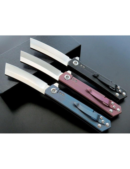 Cuchillo Plegable Eafengrow EF97 Acero D2 Mango Titanio 20.3 cm