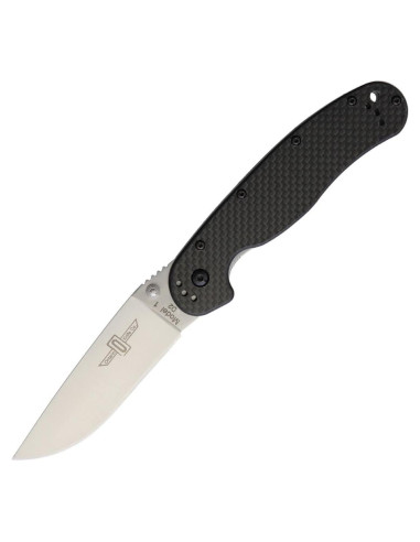 Cuchillo Ontario Rat I Fibra de Carbono Acero D2 12.7 cm