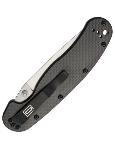 Cuchillo Ontario Rat I Fibra de Carbono Acero D2 12.7 cm