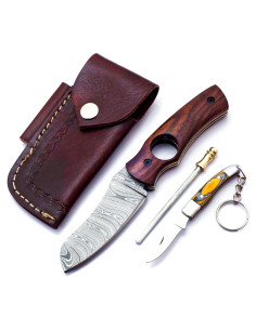 Cuchillo Cortador de Cigarros AR Knife Plegable Damasco 19.05 cm