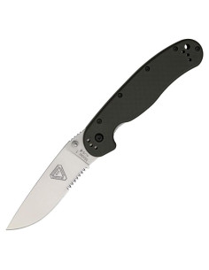 Cuchillo Plegable Ontario RAT-1 AUS-8 8.89 cm Mango Nylon Negro