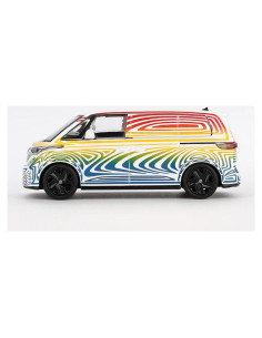 Coche Diecast Escala 1:64 TSM MINI GT VW ID. Buzz Rainbow