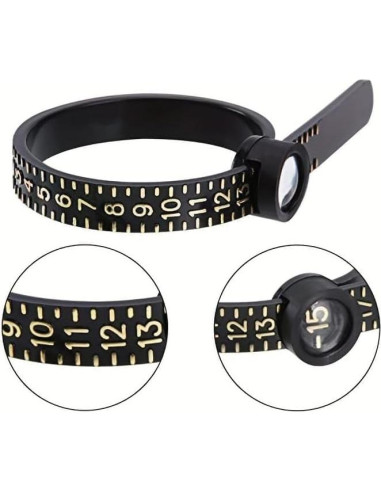 Medidor de Tamaño de Anillo Reutilizable UNIMERCADO 1-17