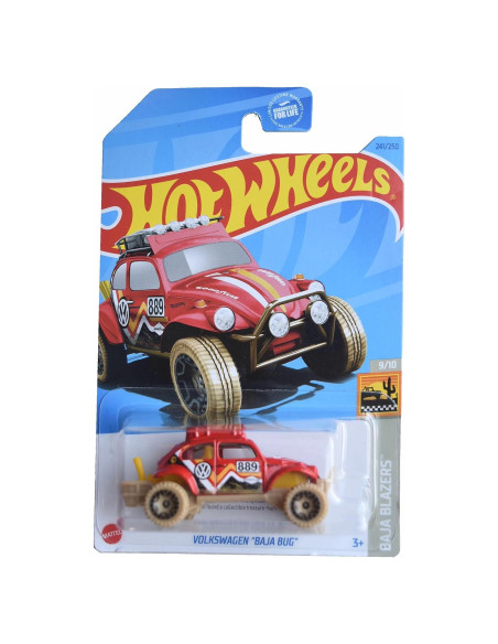 Auto a Escala 1:64 Hot Wheels Volkswagen Baja Bug Rojo