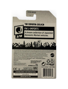 Hot Wheels Toyota Celica 1970 Verde 1:64 Coleccionable 2