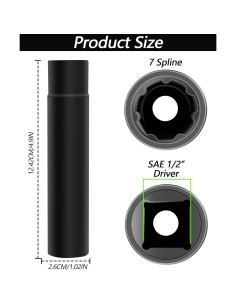 Llave de Tuerca de Pico OXDFK 7 Puntas 125mm Acero Pesado 2