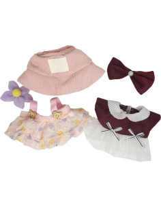 2 Conjuntos de Ropa para Muñecas 17cm BalaBola - Atuendos Kawaii 2