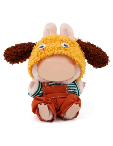 Conjunto de Ropa para Muñeca 17cm Gosknor - Overoles Naranjas