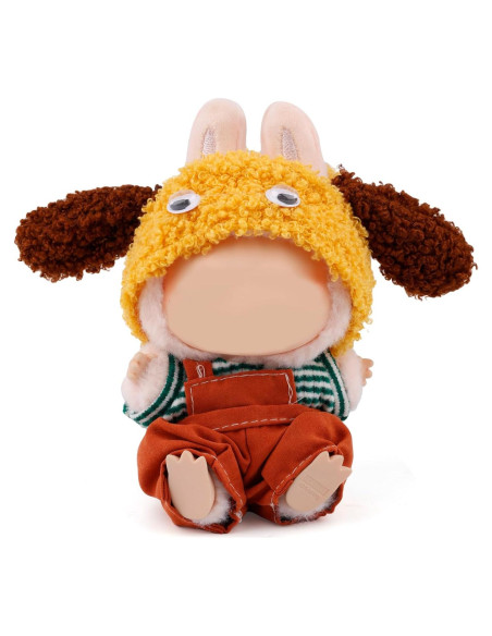 Conjunto de Ropa para Muñeca 17cm Gosknor - Overoles Naranjas