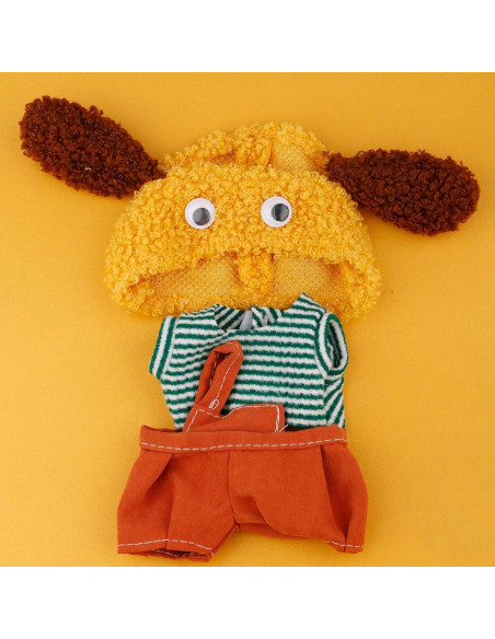 Conjunto de Ropa para Muñeca 17cm Gosknor - Overoles Naranjas