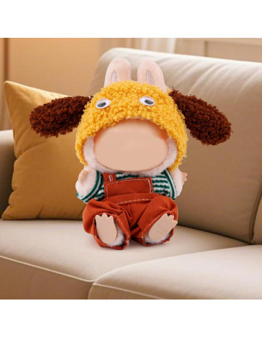 Conjunto de Ropa para Muñeca 17cm Gosknor - Overoles Naranjas