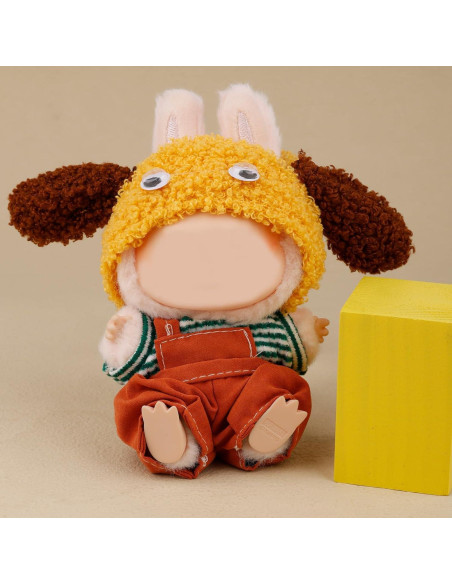 Conjunto de Ropa para Muñeca 17cm Gosknor - Overoles Naranjas