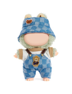 Conjunto de Ropa para Muñeca 15-17cm QIUTIMIY Overoles Mezclilla