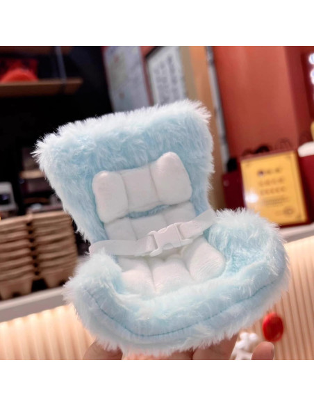 Asiento de Coche La-bubu Azul para Muñecas 17cm - Decorativo