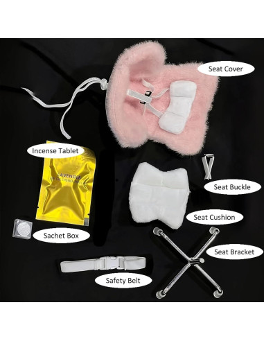 Asiento de Coche La-bubu Azul para Muñecas 17cm - Decorativo