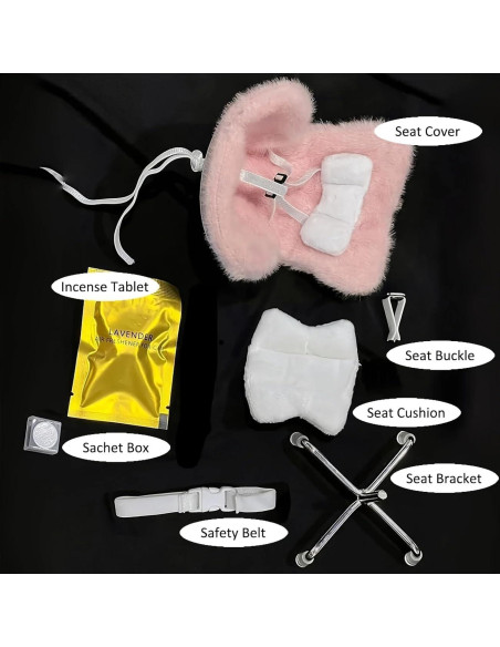 Asiento de Coche La-bubu Azul para Muñecas 17cm - Decorativo